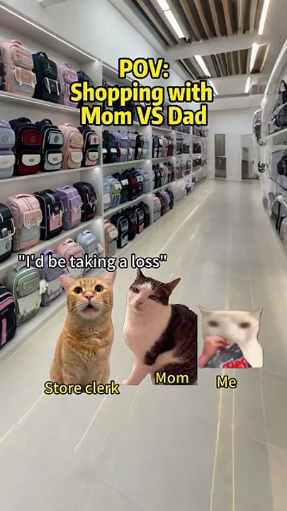 Shopping with Mom VS Dad