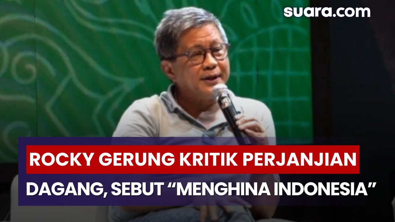 Rocky Gerung Kritik Perjanjian Dagang Prabowo–Trump, Sebut “Menghina Indonesia”