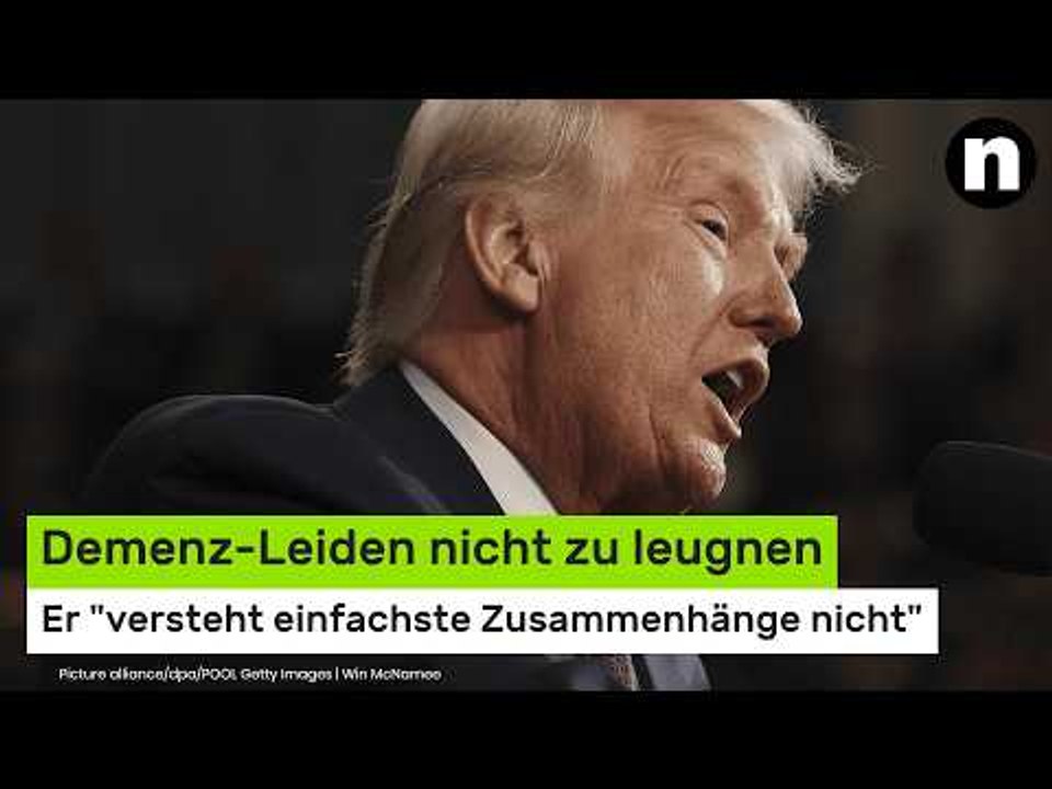 Donald Trump: Demenz-Leiden nicht zu leugnen - Präsident 'versteht einfachste Zusammenhänge nicht'