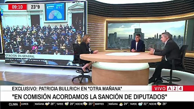 Patricia Bullrich, en exclusiva con A24: Vamos a intentar una serie de reformas este año