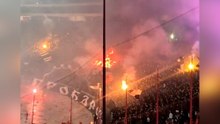 Chaoten zünden Fanblock an: Fußball-Inferno in Belgrad