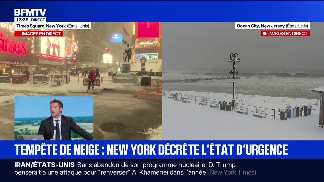 États-Unis: 70 centimètres de neige attendus à New York