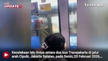 Tabrakan Bus Transjakarta Akibat Sopir Tertidur