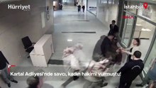 Kartal Adliyesi'nde savcı, kadın hakimi vurmuştu! Yeni görüntüleri ortaya çıktı