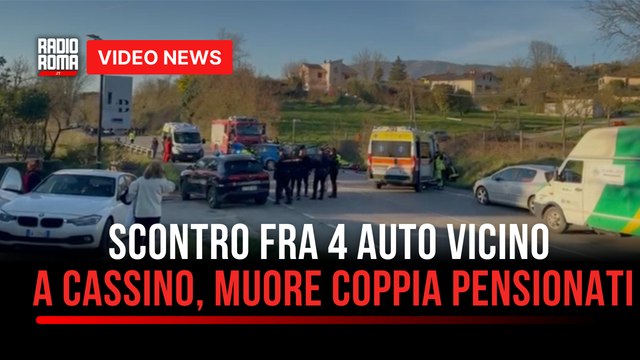Scontro fra 4 auto vicino a Cassino, muore coppia pensionati