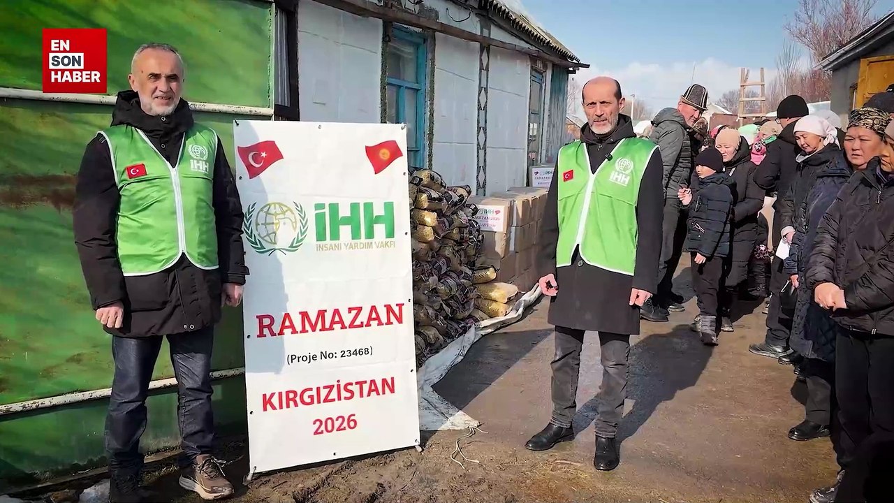 İHH Kırgızistan’da Ramazan kapsamında 796 kumanya dağıttı