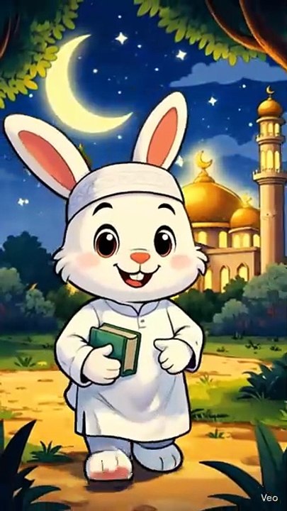Rabbit Invites Friends for Taraweeh 🕌 | Cute Ramadan Cartoon #Shorts