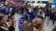 Warm welcome for Team GB Winter Olympics return