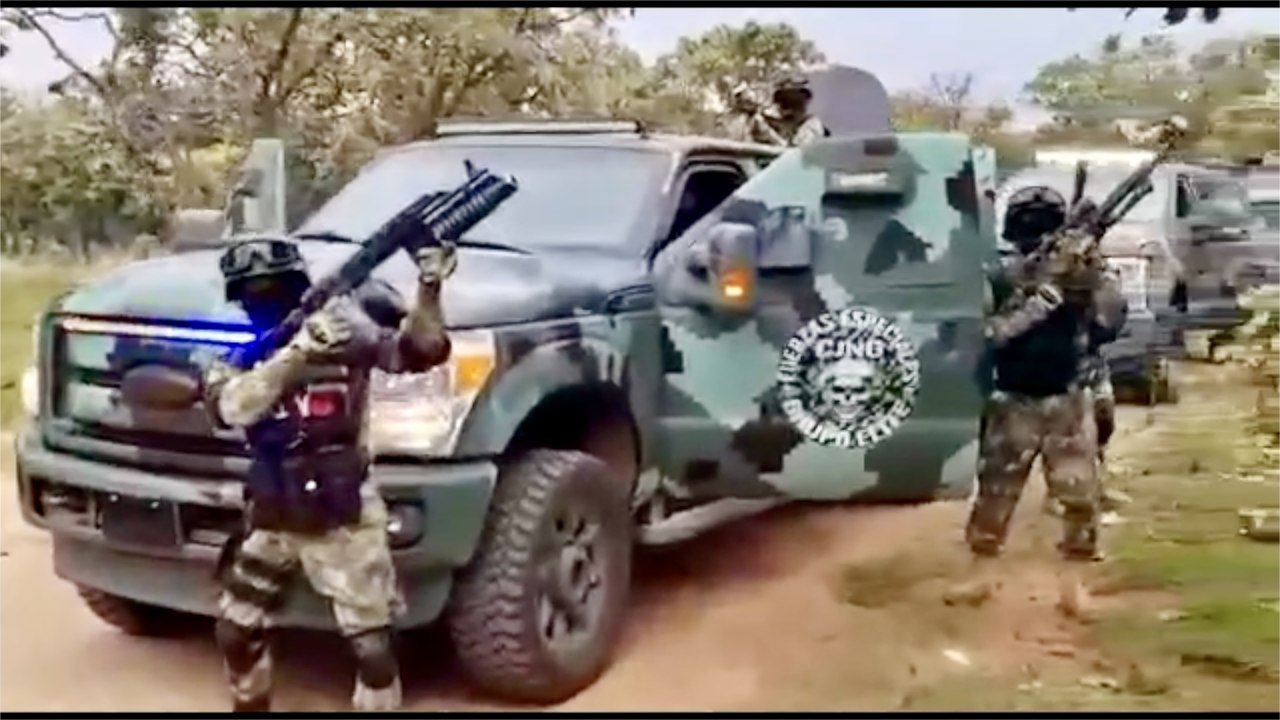 CJNG Mexican Cartel Praise "EL Mencho" Flaunting Armored Vehicles & Tactical Gear