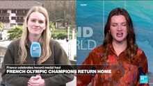 French Olympic champions return home