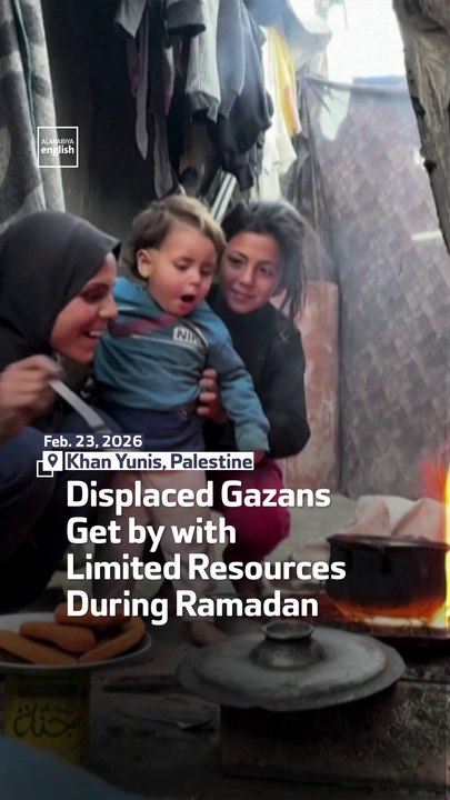 Displaced Gazans Get by with Limited Resources During Ramadan