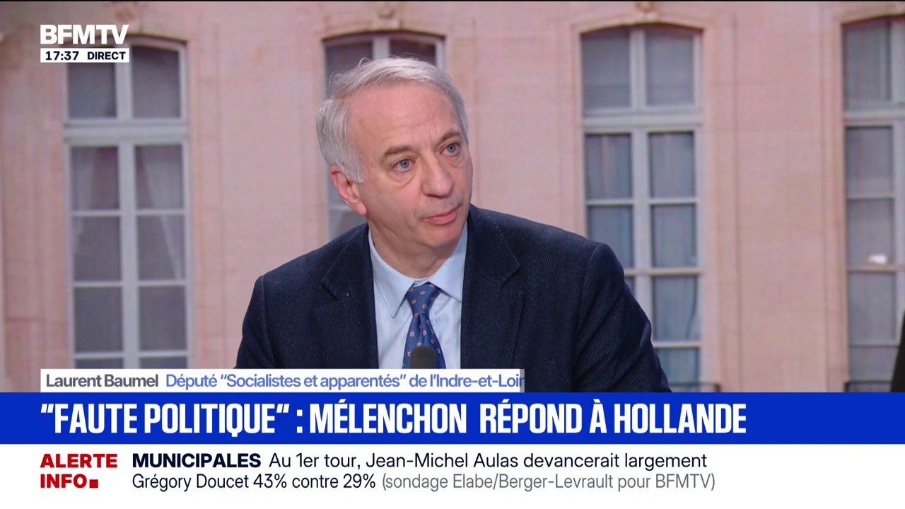 "Si j'avais à choisir entre le RN et LFI au deuxième tour, je choisirais LFI", déclare le député "Socialistes et apparentés" Laurent Baumel