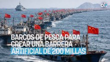 Nadie lo vio venir, pero China movilizó en enero 1.400 barcos de pesca para crear una barrera artificial de 200 millas