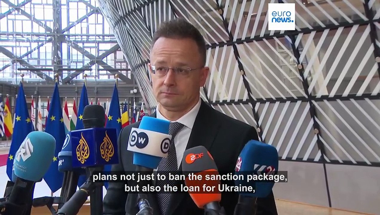 'Why do you hate Ukraine?' Hungarian minister clashes with Ukrainian journalists in Brussels