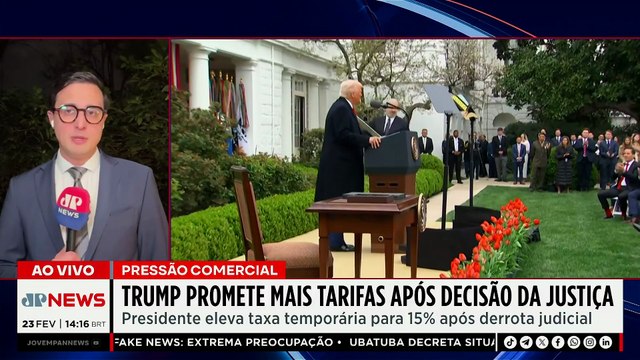 EUA: Presidente Trump promete mais taxas após Suprema Corte barrar tarifaço | TEMPO REAL