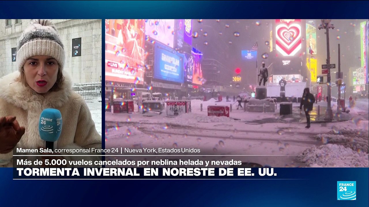 Informe desde Nueva York: nevada provoca cancelación de vuelos, clases y espectáculos de Broadway