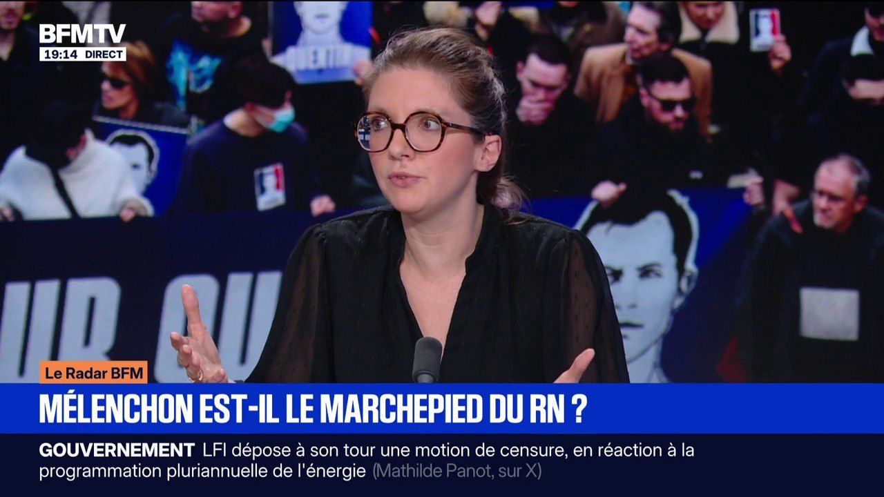 Si "Jordan Bardella veut vraiment mettre en place le cordon sanitaire", Aurore Bergé estime qu'il doit "retirer ses candidats dans les villes où LFI peut gagner"
