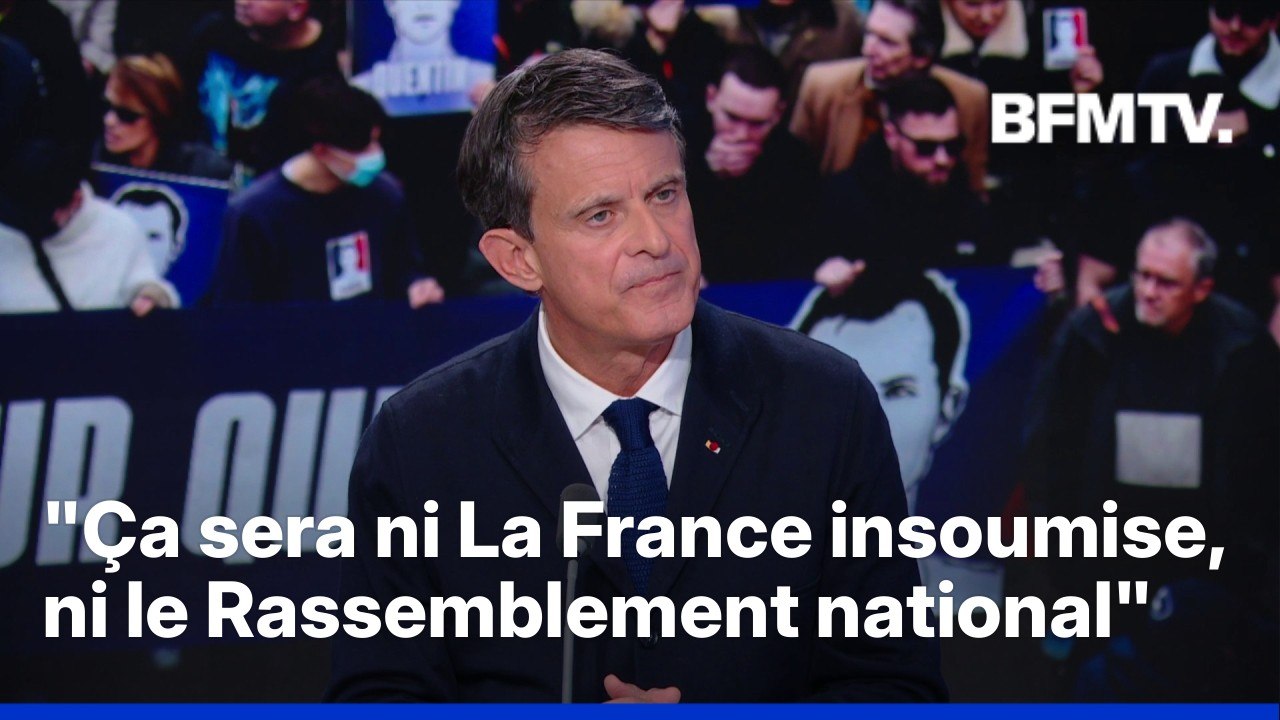 Mort de Quentin Deranque, politique: l'interview intégrale de Manuel Valls, ancien Premier ministre