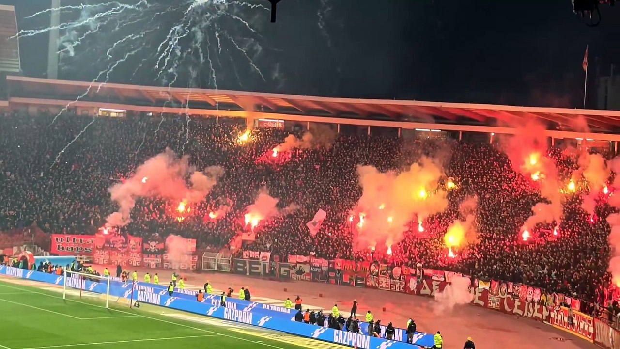Crvena zvezda vs Partizan 3:0 Belgrade football derby 2026