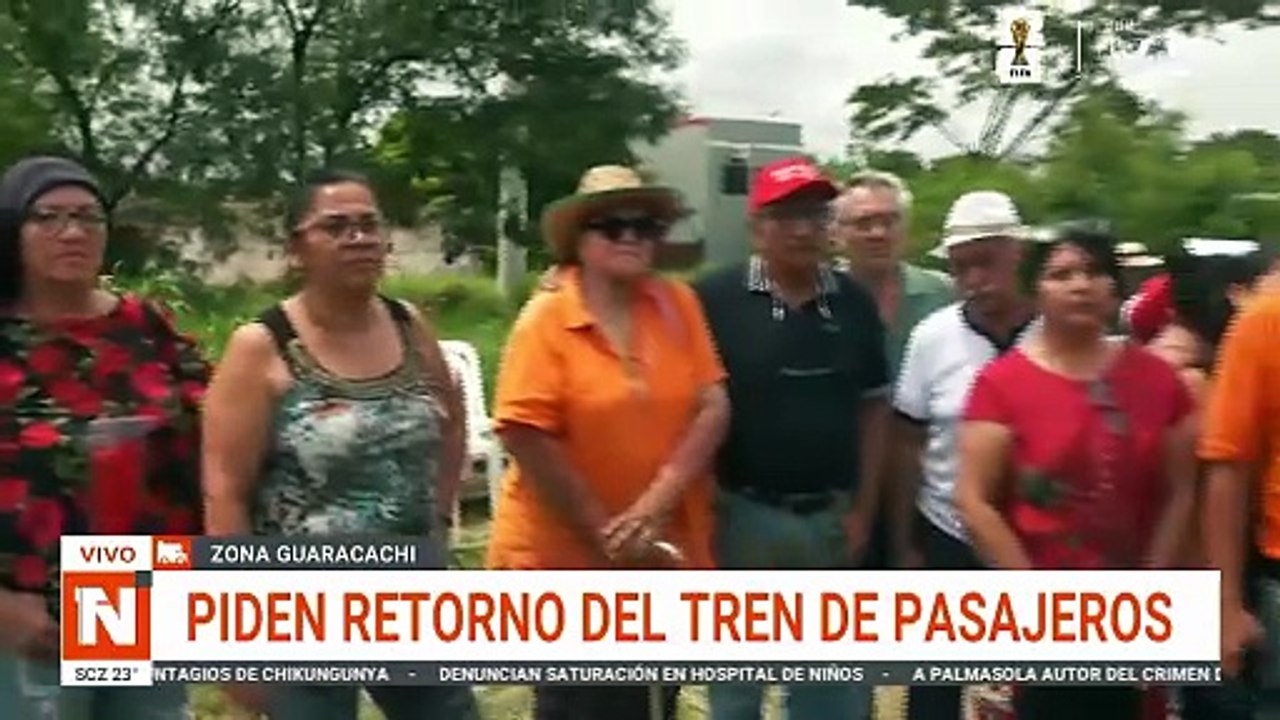 PIDEN RETORNO DEL TREN DE PASAJEROS