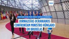 "Porque é que odeia a Ucrânia?" Ministro húngaro entra em confronto com jornalistas ucranianos