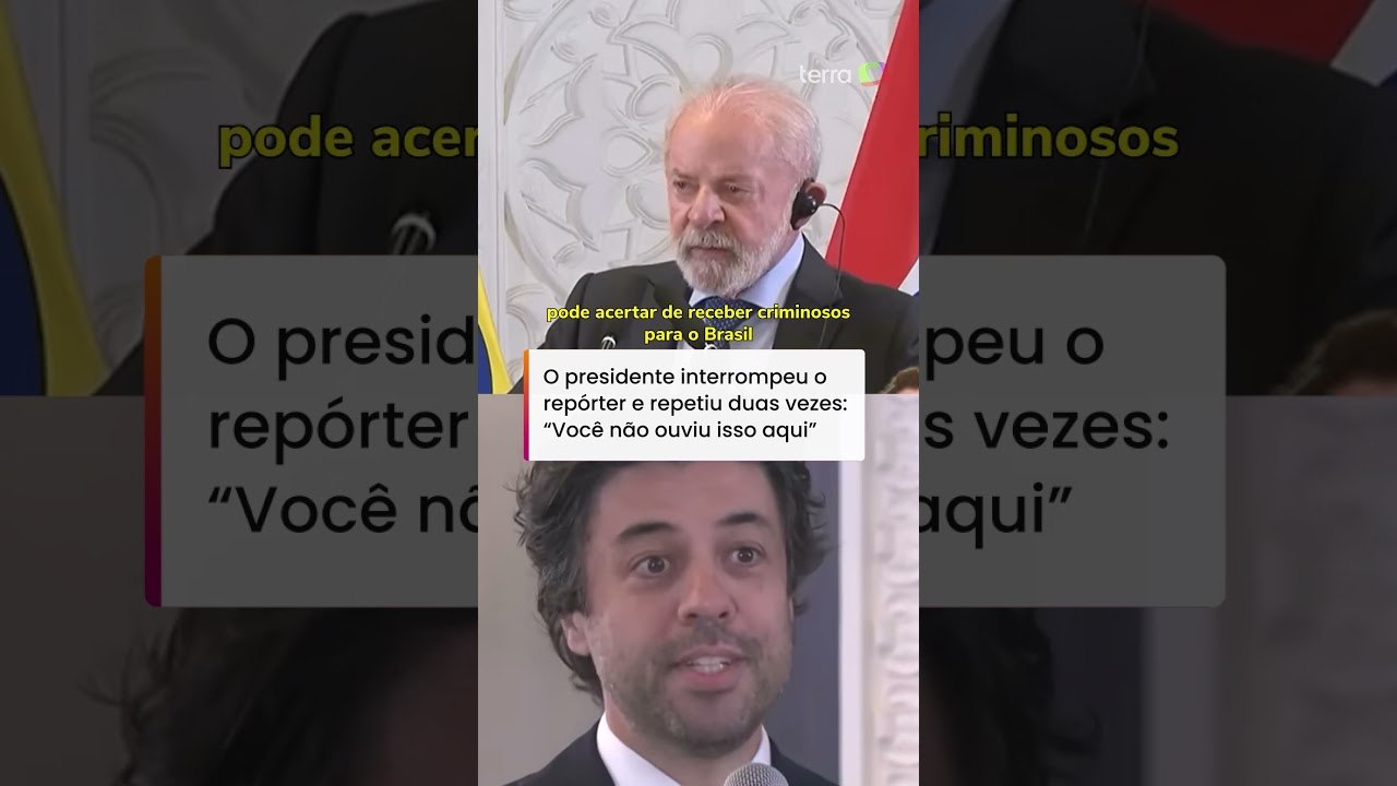 Lula se irrita com pergunta e interrompe jornalista: 'Você não ouviu isso aqui' #shorts