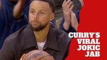 Steph Curry subtly mocks Nikola Jokic in viral sideline moment