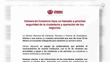 Cámara de Comercio urge a reactivar actividades y priorizar seguridad tras jornada de violencia