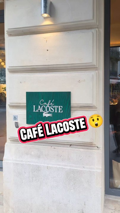 le nouveau café lacoste à Paris