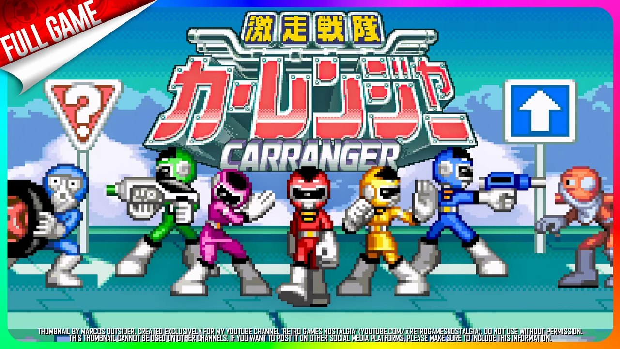 Gekisou Sentai Carranger: Zenkai! Racer Senshi (SNES - JP) Longplay (GOOD ENDING)