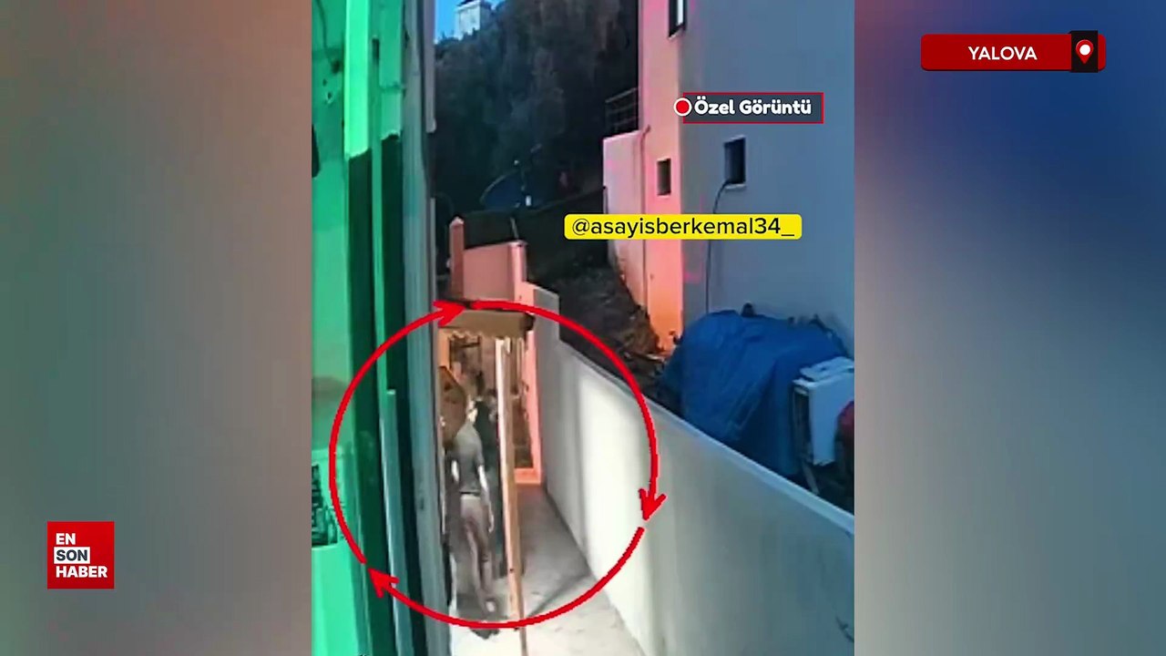 Yalova'da 14 aylık bebeğin darbedildiği olaya ilişkin kamera görüntüleri