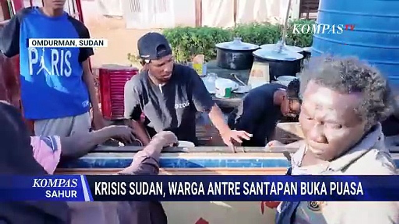 Krisis Sudan, Warga Antre untuk Ambil Santapan Buka Puasa | KOMPAS SAHUR
