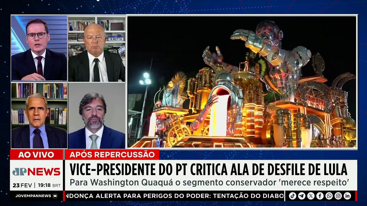 Vice-presidente do PT critica ala contra conservadores em desfile