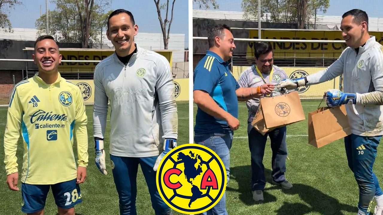 América premia a sus abonados con reto de penaltis y regalos junto a algunos jugadores