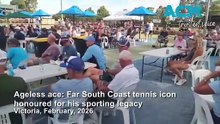 Far South Coast tennis icon honoured for his sporting legacy