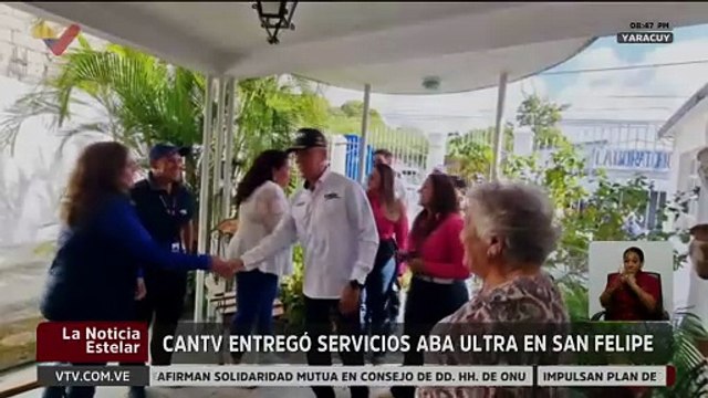 Yaracuy | Cantv entregó servicio ABA Ultra a hogares, comercios e instituciones educativas de San Felipe