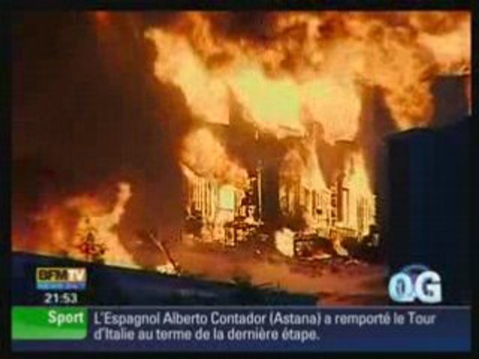 Studios Universal en feu