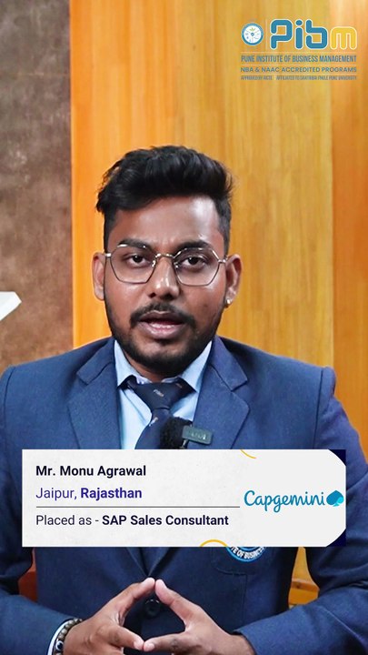 PIBM to Capgemini | PGDM Placements |Monu Agrawal: Batch 2024–26