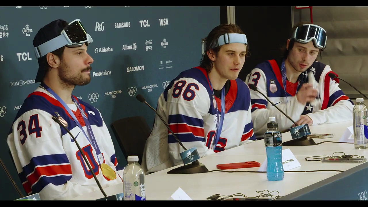 USA Men's Hockey Gold Medal Press Conference
