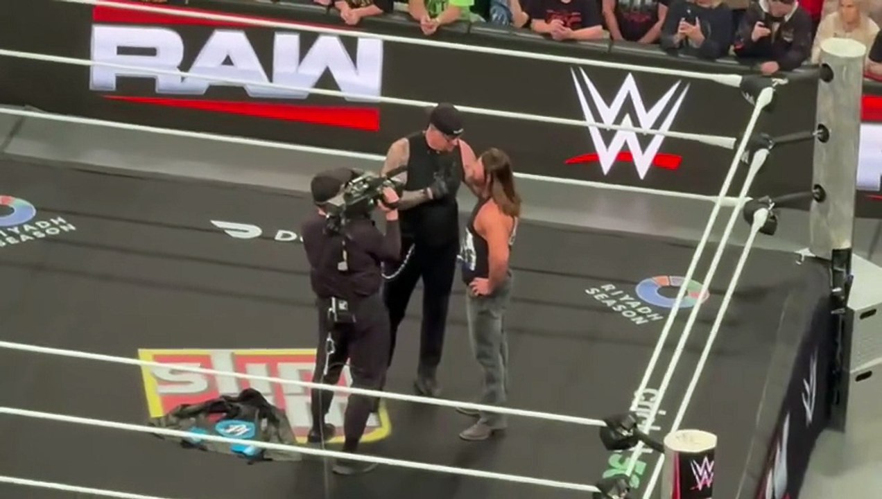 The Undertaker announces Aj Styles Hall of Fame induction - WWE Raw 2/23/2026
