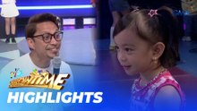 It's Showtime: ‘Pogi ba si daddy?’ Sarina, na-briefing na sa tanong kung pogi si Kuys Jhong!