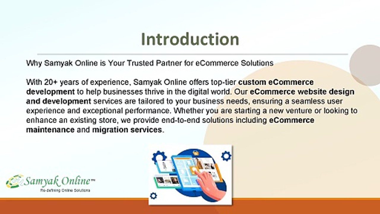 Why Samyak Online is Your Trusted Partner for eCommerce Solutions