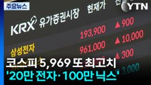 코스피 5,969 또 최고치...'20만 전자·100만 닉스' / YTN