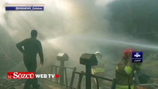 Askeri helikopter pazarın üzerine çakıldı