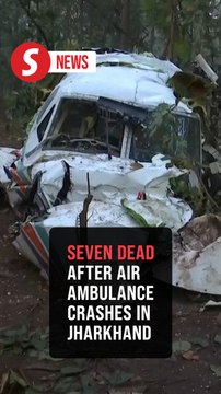 Seven killed after air ambulance crashes in India's Jharkhand state