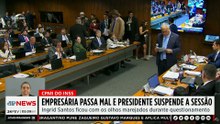Investigada passa mal e não retorna para depoimento na CPMI do INSS