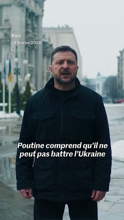 Guerre en Ukraine : le discours de Volodymyr Zelensky pour les 4 ans de l’invasion russe