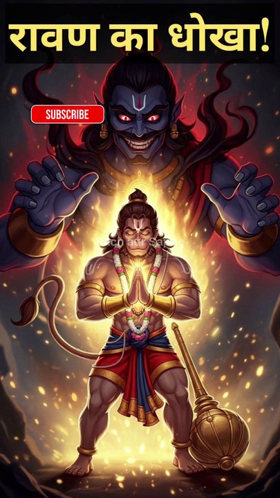 जब रावण ने हनुमान को धोखे से हराने की कोशिश की!