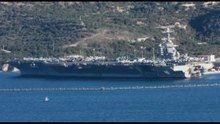 Iran-Usa, la portaerei Ford è ormeggiata nella baia di Souda, a Creta