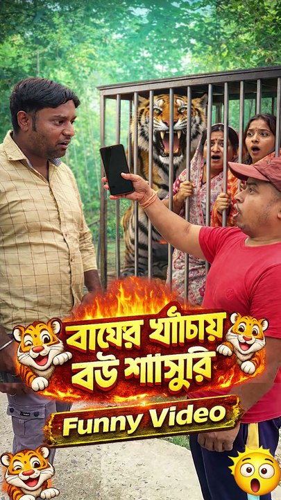 "বাঘের খাঁচায় বউ শাশুড়ি" | বাংলা ফানি ভিডিও | Bangla Funny Video |  #comedyvideos #funnyvideos #funny #funnymemes #comedy #highchoicecomedy #funnyreels #banglafunnyreels
